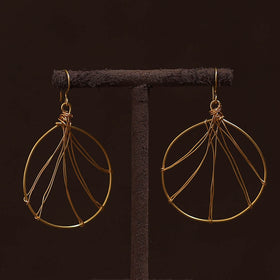 Brass metal handcrafted earrings 100