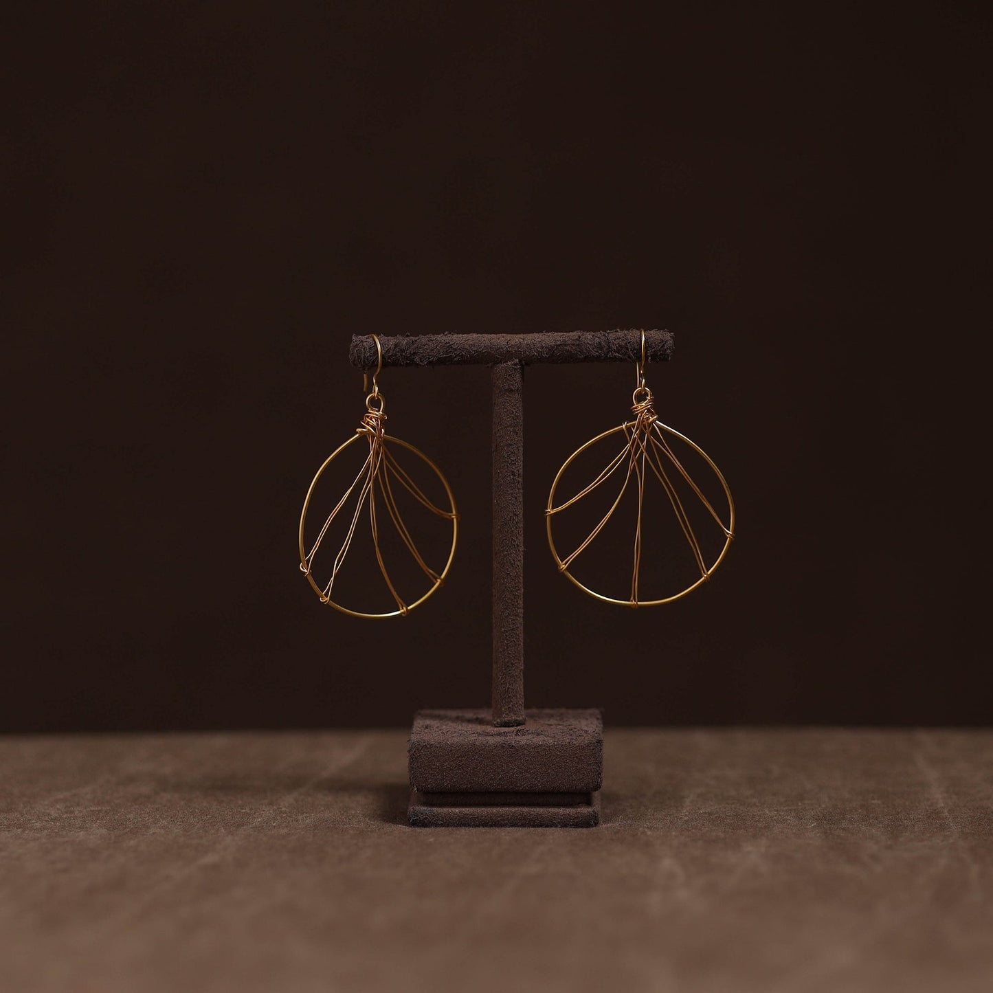 Brass metal handcrafted earrings 100