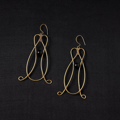 Brass metal handcrafted dokra earrings by asalkaar