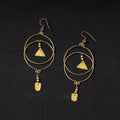 Brass metal handcrafted dokra earrings by asalkaar