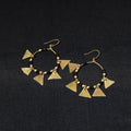 Brass metal handcrafted dokra earrings by asalkaar