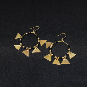 Brass metal handcrafted dokra earrings by asalkaar