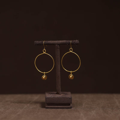 Brass metal handcrafted earrings 22