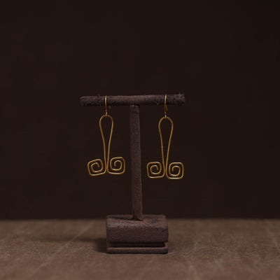 Brass metal handcrafted earrings 23