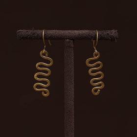 Brass metal handcrafted earrings 25