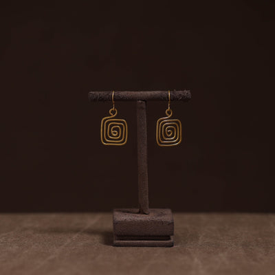 Brass metal handcrafted earrings 28