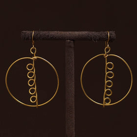 Brass metal handcrafted earrings 29