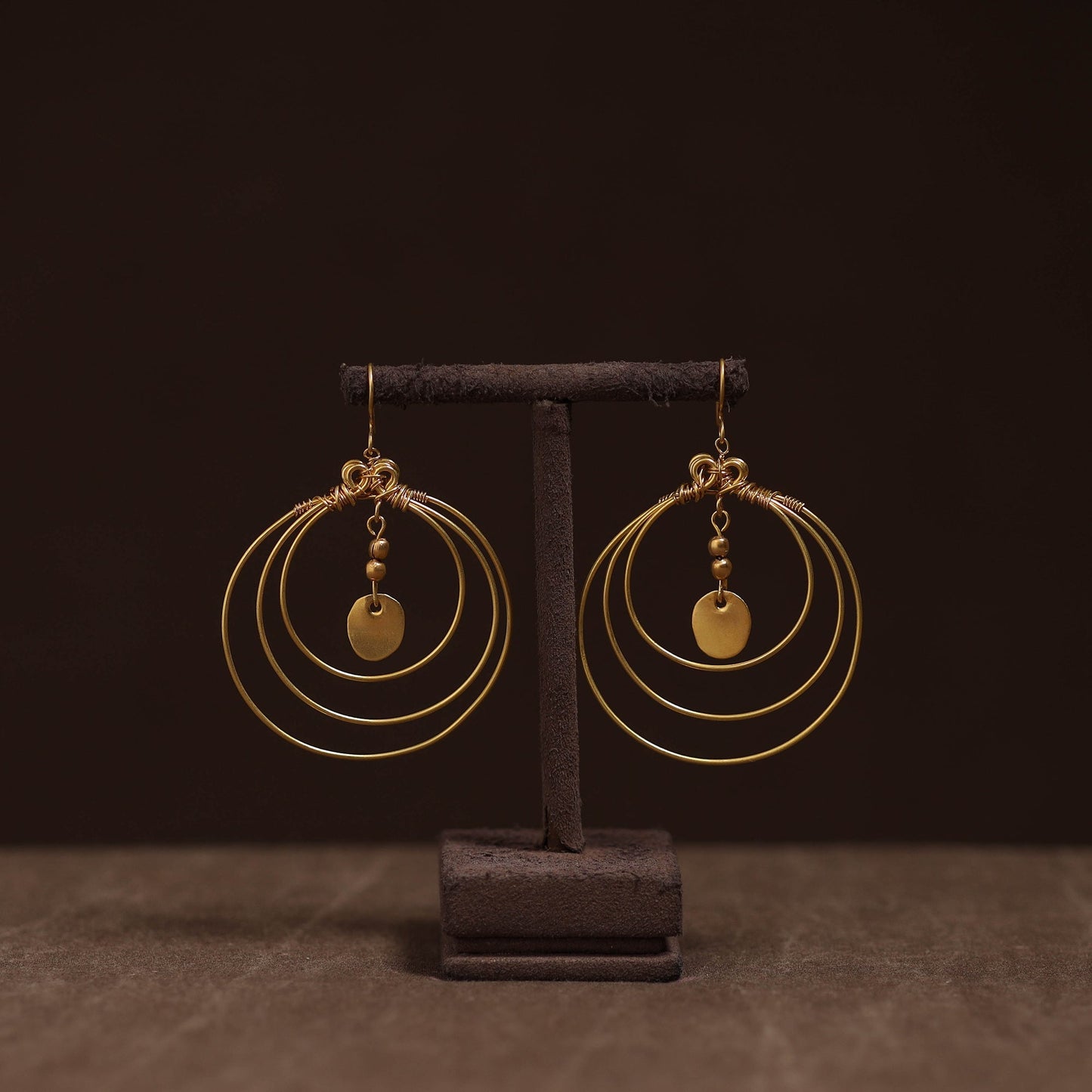 Brass metal handcrafted earrings 31