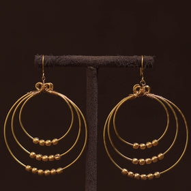 Brass metal handcrafted earrings 36