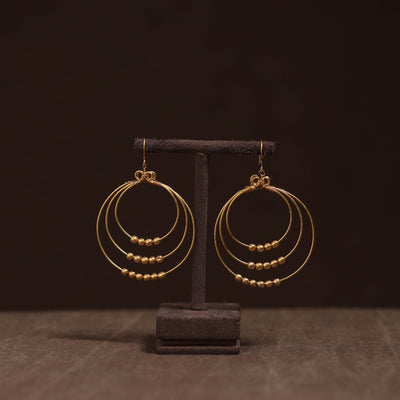 Brass metal handcrafted earrings 36