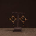 Brass metal handcrafted earrings 37