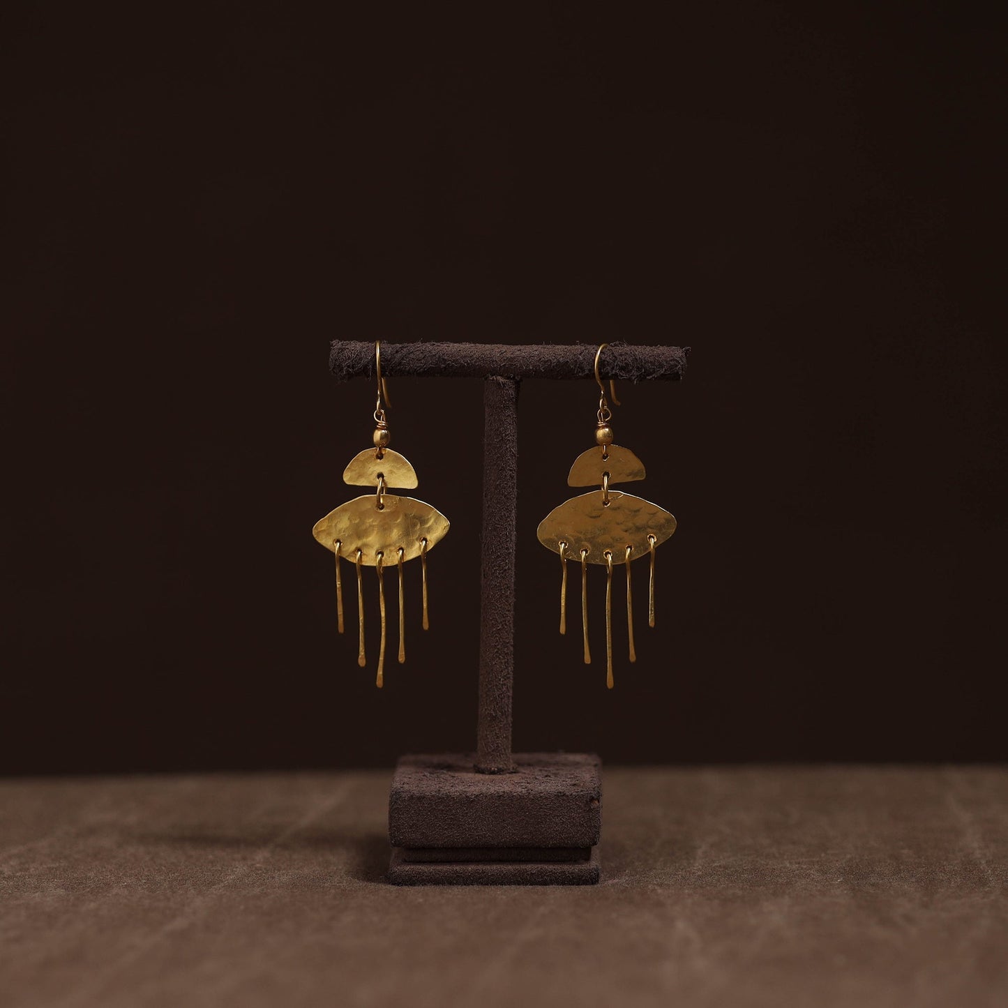 Brass metal handcrafted earrings 38
