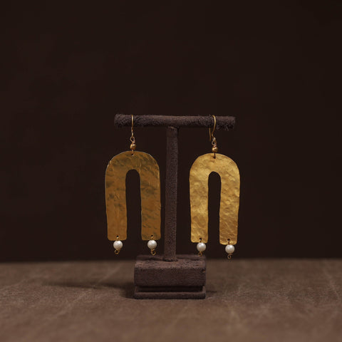 Brass metal handcrafted earrings 41