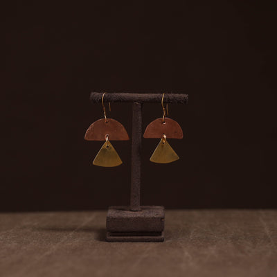 Brass metal handcrafted earrings 42