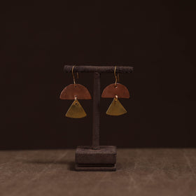 Brass metal handcrafted earrings 42