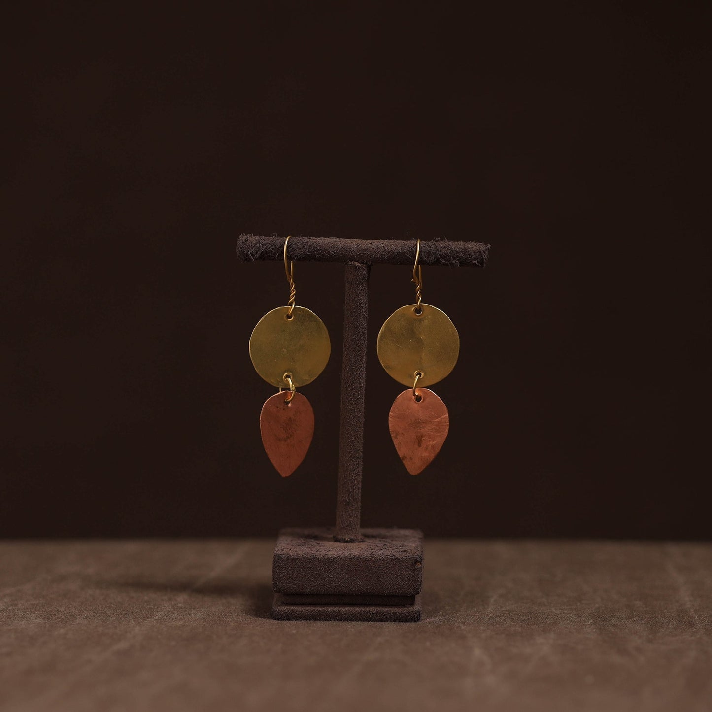 Brass metal handcrafted earrings 43