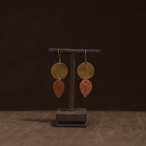 Brass metal handcrafted earrings 43