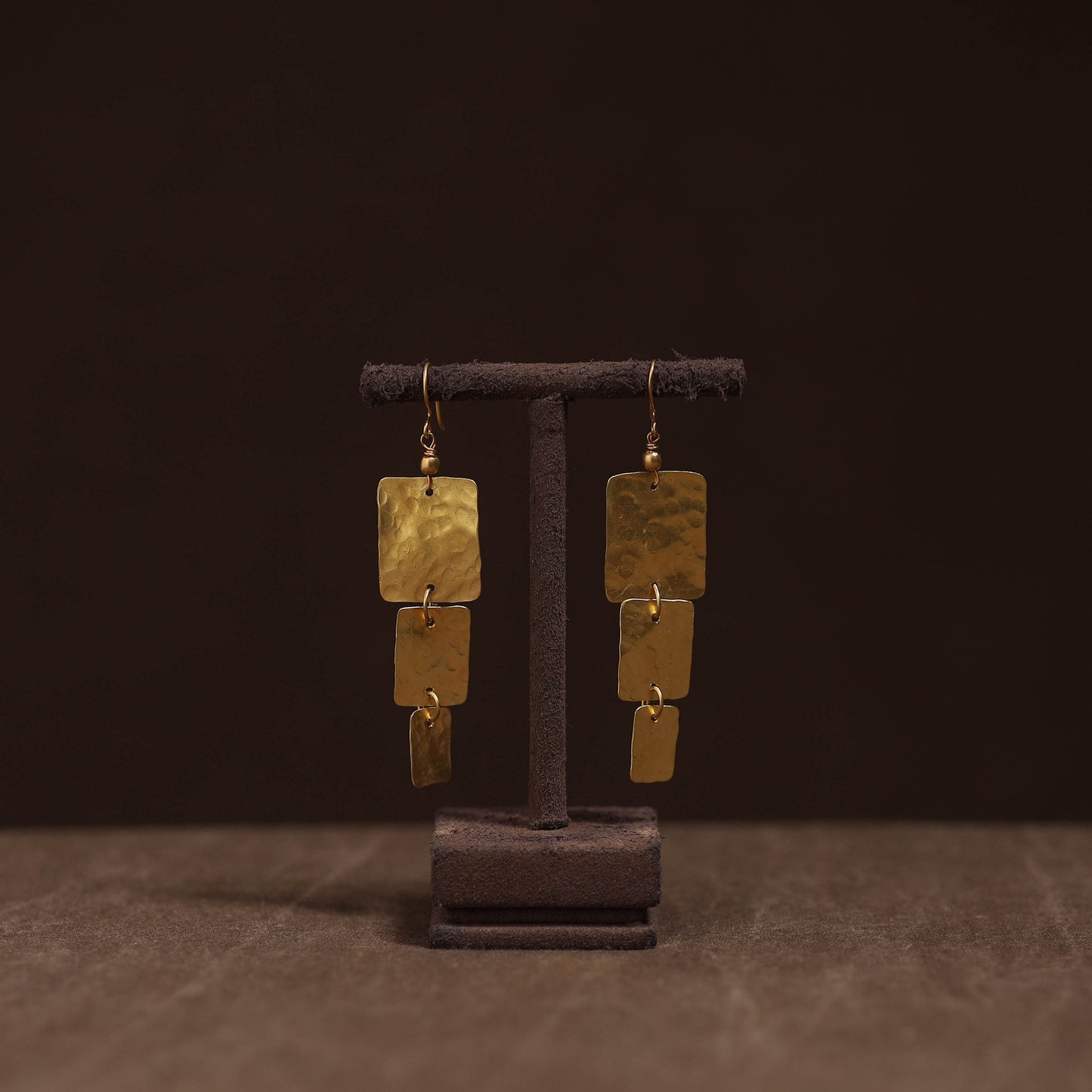 Brass metal handcrafted earrings 45