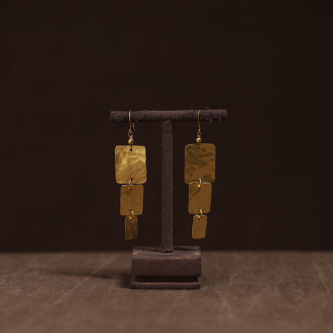 Brass metal handcrafted earrings 45