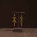 Brass metal handcrafted earrings 47