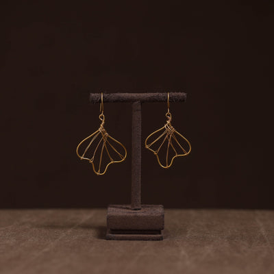 Brass metal handcrafted earrings 85