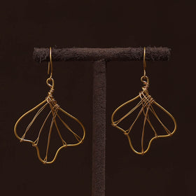 Brass metal handcrafted earrings 85