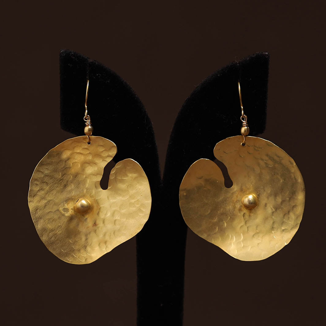 Brass metal handcrafted earrings 88