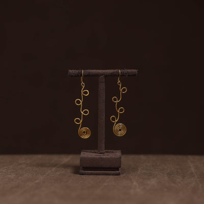 Brass metal handcrafted earrings 95