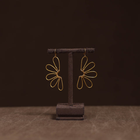 Brass metal handcrafted earrings 96