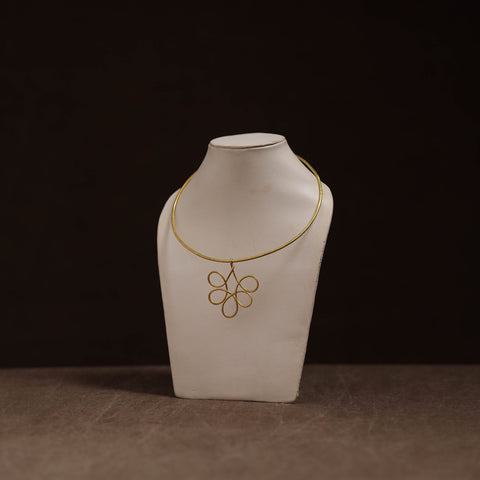 Brass metal handcrafted hasli necklace 106