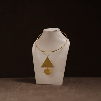 Brass metal handcrafted hasli necklace 126