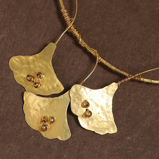 Brass metal handcrafted hasli necklace 136