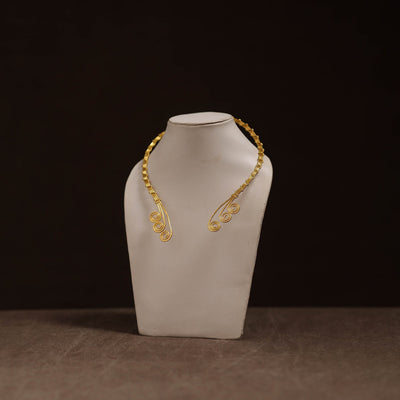 Brass metal handcrafted hasli necklace 141
