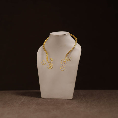 Brass metal handcrafted hasli necklace 149