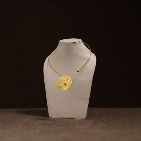 Brass metal handcrafted hasli necklace 150