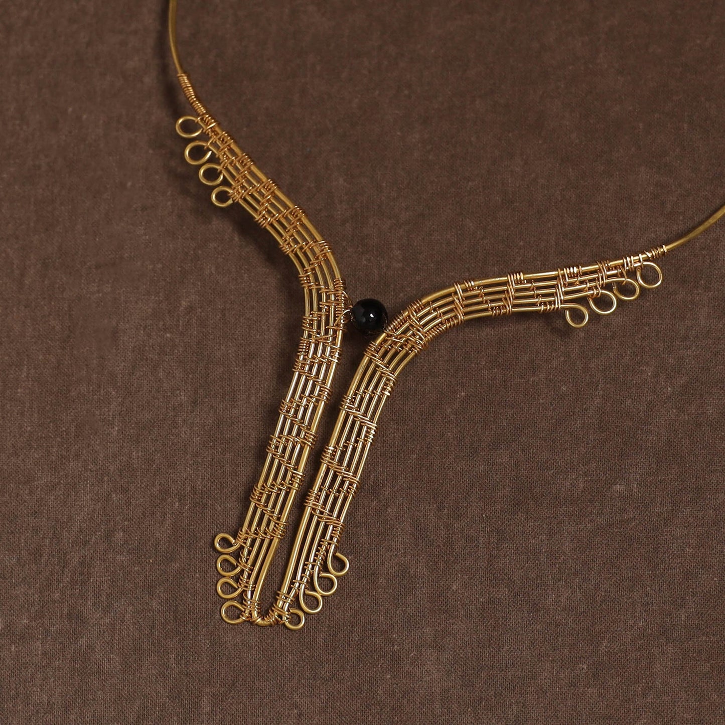 Brass metal handcrafted hasli necklace 153