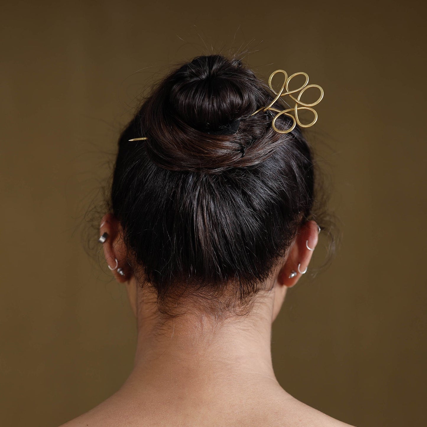 Buy Brass Metal Handcrafted Dokra Juda Pin by Asalkaar Online at iTokri.com