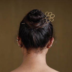 Buy Brass Metal Handcrafted Dokra Juda Pin by Asalkaar Online at iTokri.com