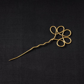 Buy Brass Metal Handcrafted Dokra Juda Pin by Asalkaar Online at iTokri.com