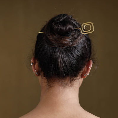 Buy Brass Metal Handcrafted Dokra Juda Pin by Asalkaar Online at iTokri.com