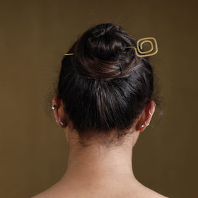 Buy Brass Metal Handcrafted Dokra Juda Pin by Asalkaar Online at iTokri.com