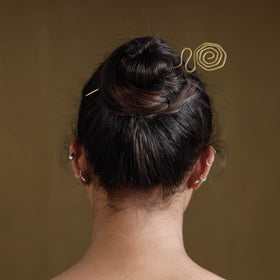 Buy Brass Metal Handcrafted Dokra Juda Pin by Asalkaar Online at iTokri.com