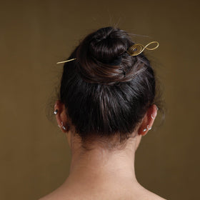 Buy Brass Metal Handcrafted Dokra Juda Pin by Asalkaar Online at iTokri.com