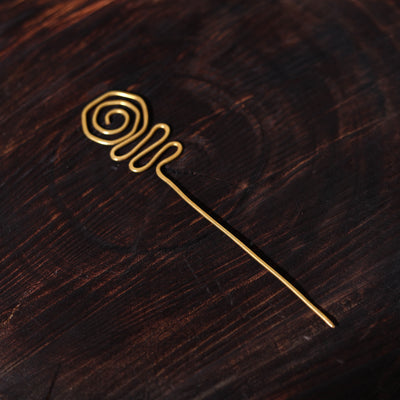  Brass Metal Handcrafted Dokra Juda Pin
