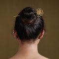 Buy Brass Metal Handcrafted Dokra Juda Pin by Asalkaar Online at iTokri.com