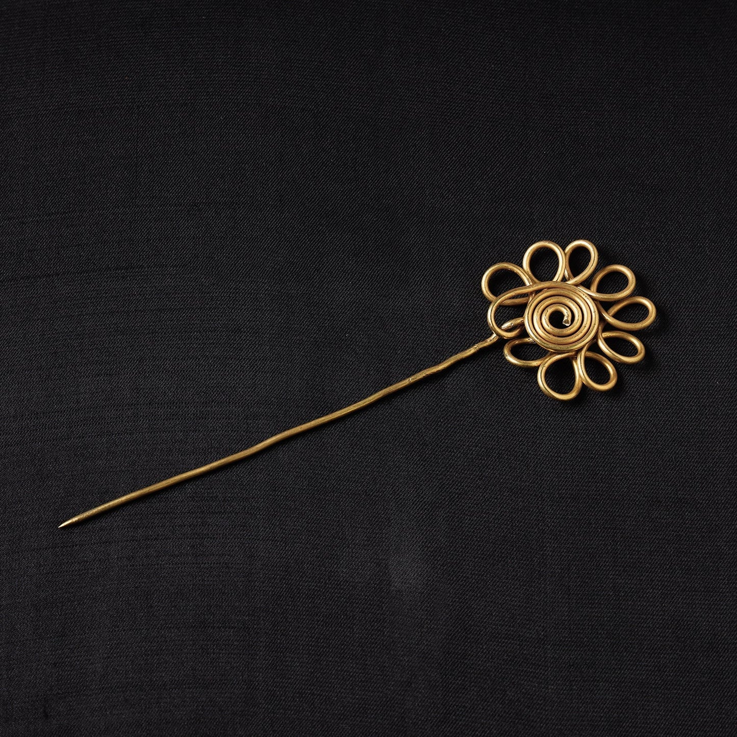Buy Brass Metal Handcrafted Dokra Juda Pin by Asalkaar Online at iTokri.com