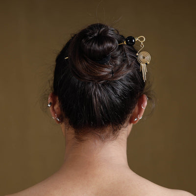 Buy Brass Metal Handcrafted Dokra Juda Pin by Asalkaar Online at iTokri.com