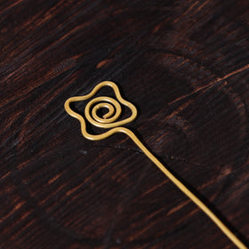  Brass Metal Handcrafted Dokra Juda Pin