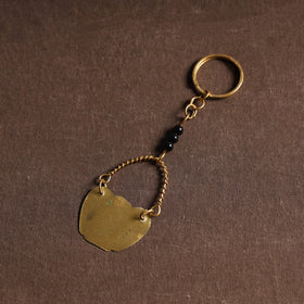 Yellow Brass Metal Handcrafted Dokra Keychain 