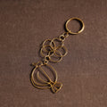 Yellow Brass Metal Handcrafted Dokra Keychain 